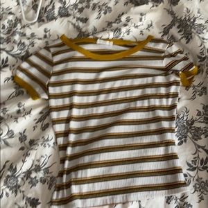 5/$15 Striped fitted tee